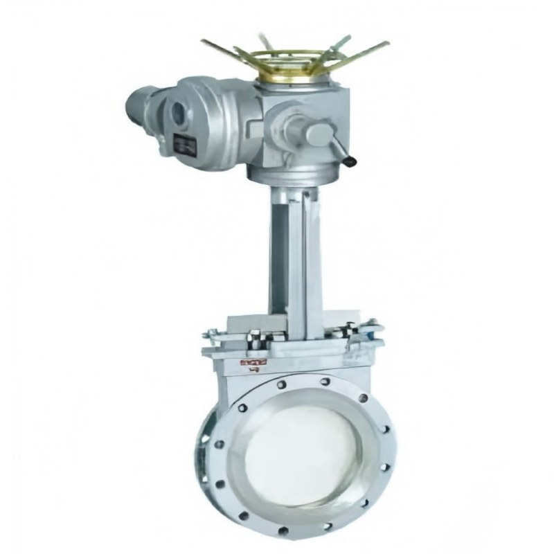 PZ973H type electric knife gate valve,Electric knife gate valve,knife gate valve