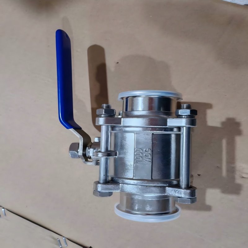 Q81F three-piece clamp ball valve，three-piece clamp ball valve，Clamp ball valve