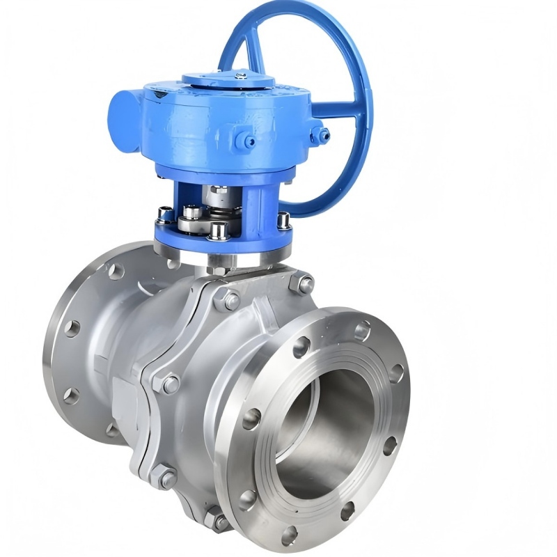 Stainless steel ball valve Q341F-16P turbine ball valve，turbine ball valve