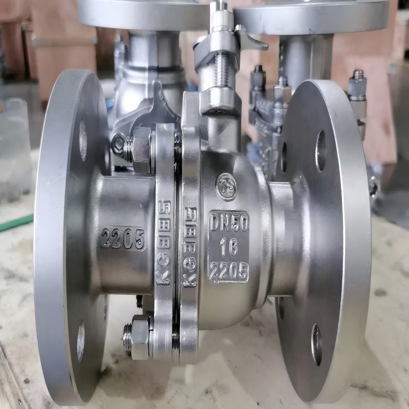 2205 dual phase steel flange ball valve，2205 flange ball valve，2205 ball valve