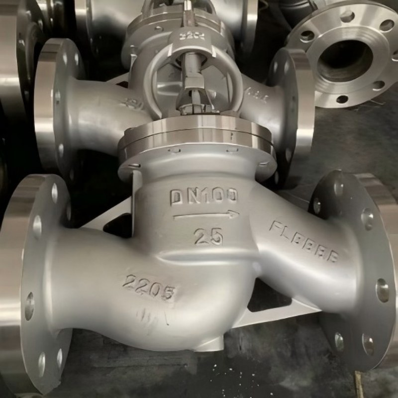 2205 dual phase steel flange globe valve，2205 flange globe valve，2205 stop valve