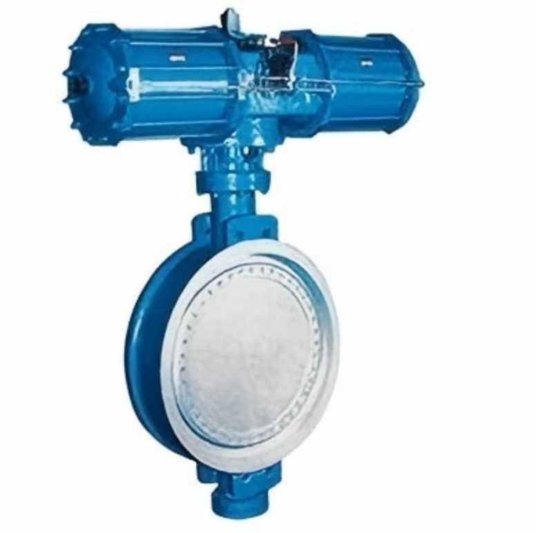 Pneumatic sandwich hard seal butterfly valve,D673H, pneumatic butterfly valve, sandwich butterfly valve, hard seal butterfly valve, butterfly valve