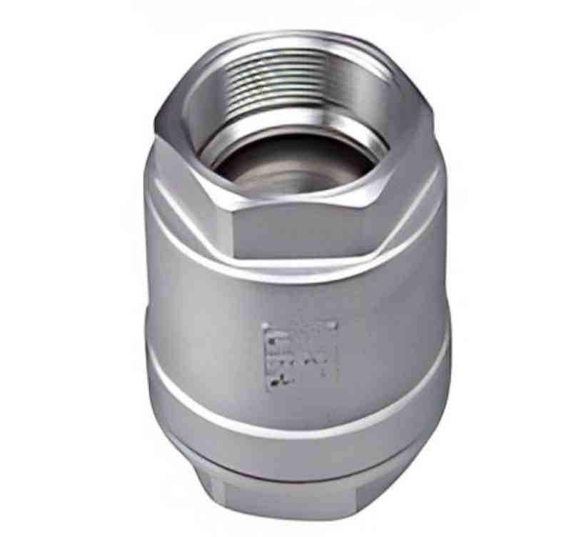 Stainless steel internal thread straight-through check valve, H12W, stainless steel check valve, internal thread check valve, straight-through check valve, check valve