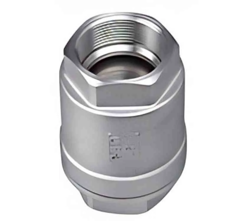Stainless steel internal thread straight-through check valve, H12W, stainless steel check valve, internal thread check valve, straight-through check valve, check valve