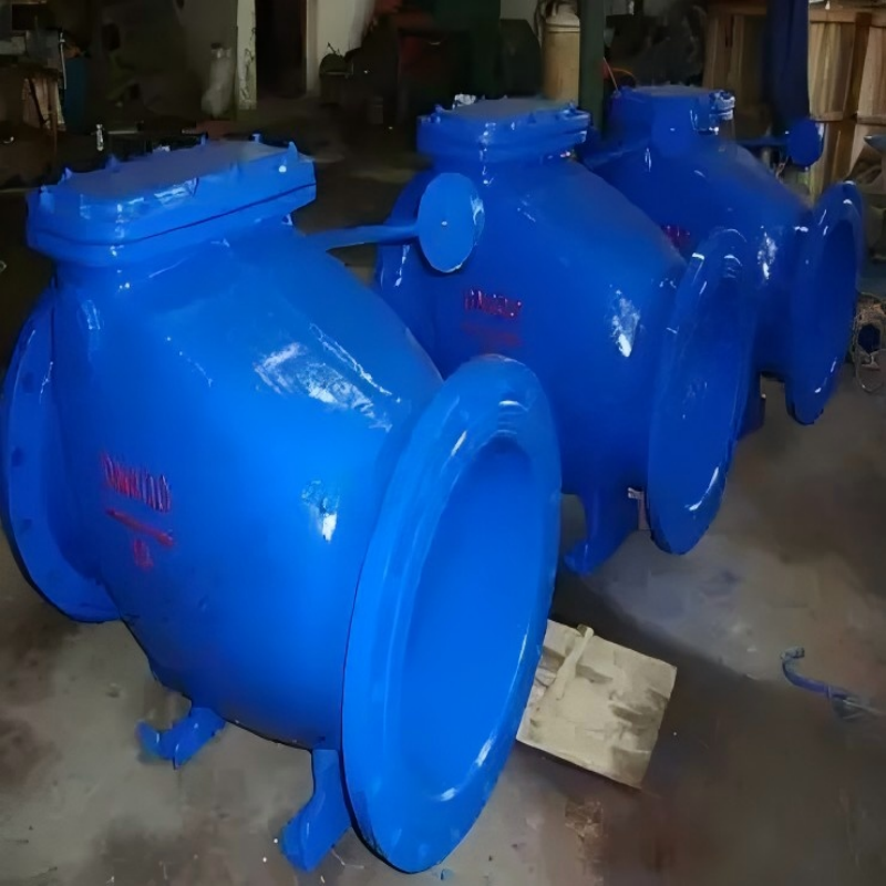 Low-resistance self-closing check valve, check valve