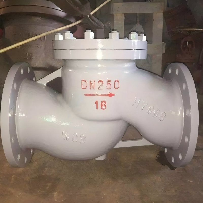 Chromium-molybdenum steel check valve H41Y-40I - Rising stem flanged check valve - Double-leaf check valve - One-way check valve