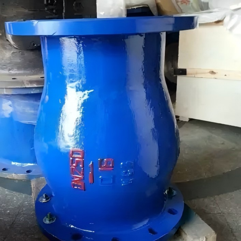 Hydraulic control valve flange anti-backflow water hammer valve. Cast steel low-resistance slow-closing check valve.