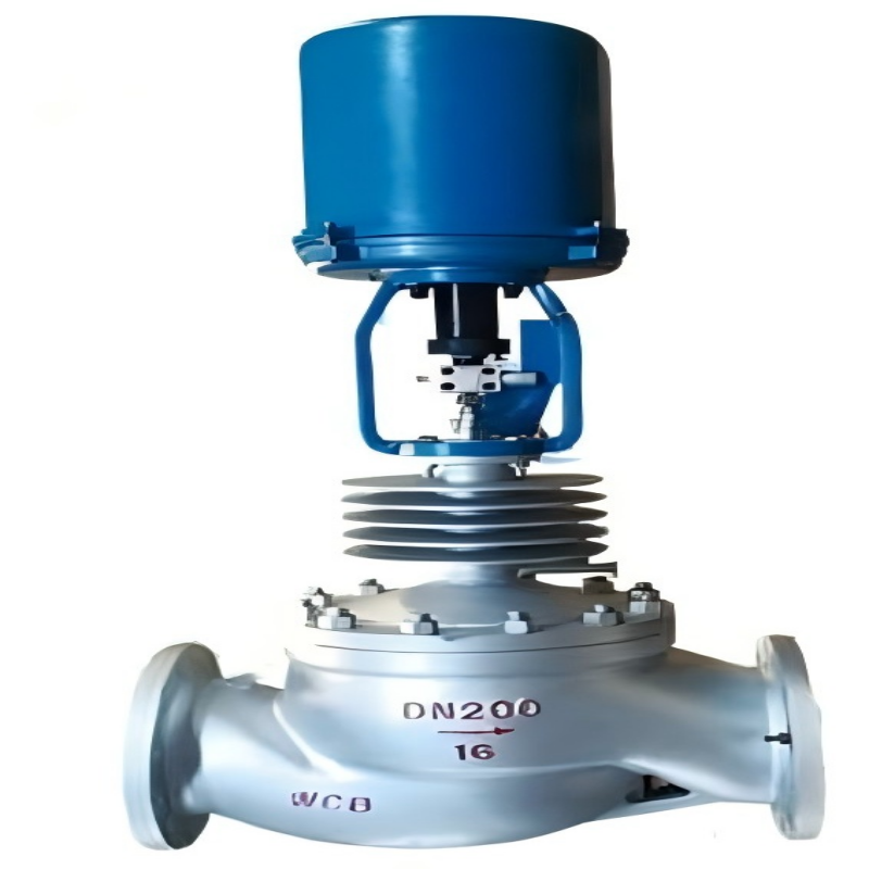 Electronic high-temperature control valve, high-temperature control valve, control valve