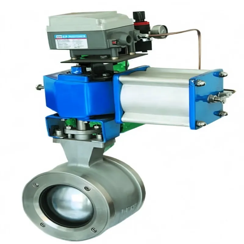 V-shaped ball valve, ball valve