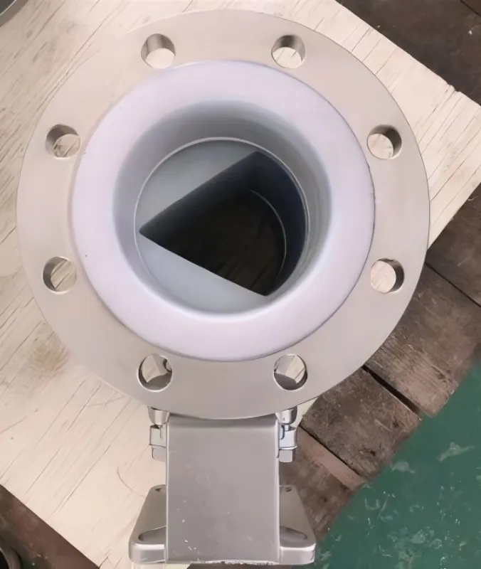 2507 dual-phase steel lined with fluorine ball valve, 2205 fluorine-lined valve, fluorine-lined ball valve