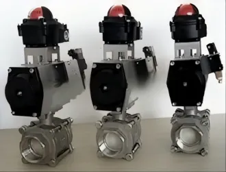 Q611TC Pneumatic Three-Blade Ceramic Ball Valve, Three-Blade Ceramic Ball Valve, Ceramic Ball Valve, Ball Valve