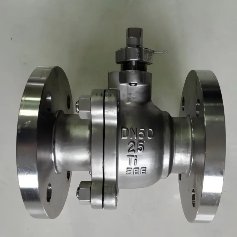 Flanged titanium ball valve, titanium ball valve