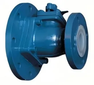 Spherical discharge valve, discharge valve, ball valve