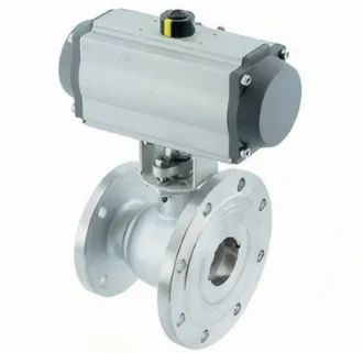 Pneumatic discharge ball valve, discharge ball valve, pneumatic ball valve, ball valve