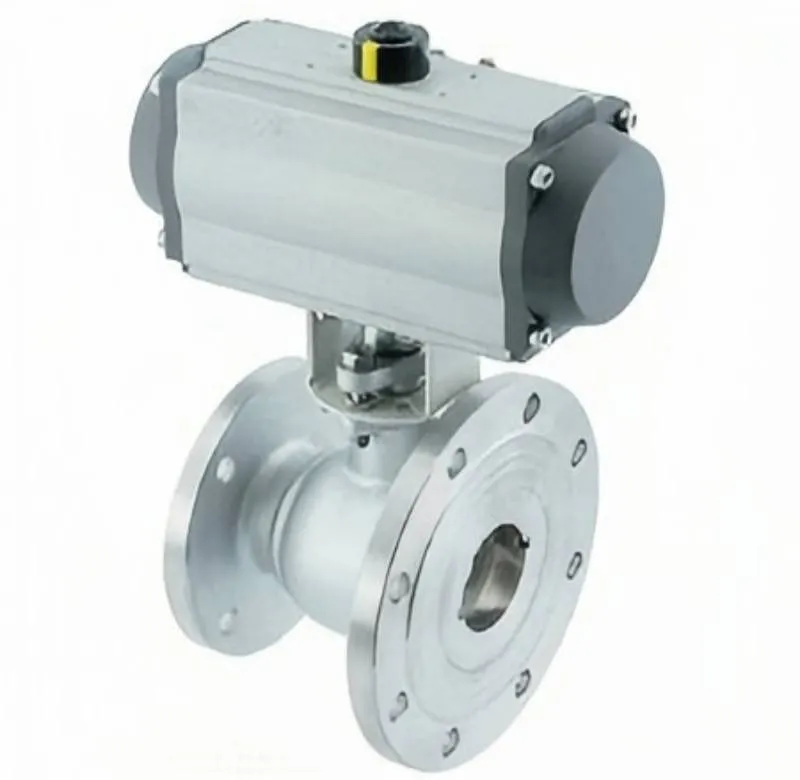 Pneumatic discharge ball valve, discharge ball valve, pneumatic ball valve, ball valve
