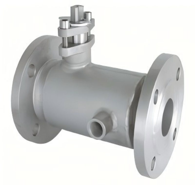 Thermal insulation reducing diameter ball valve, reducing diameter ball valve, ball valve