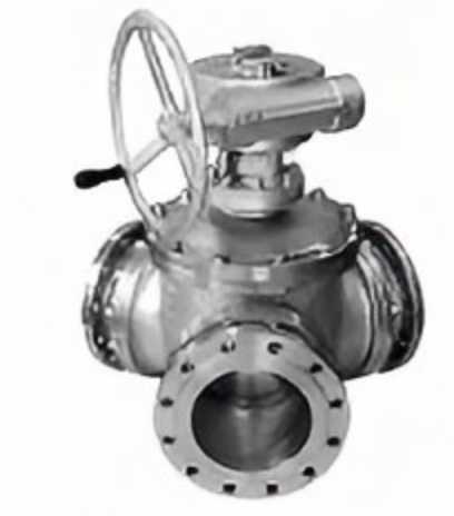 Worm gear Y-type three-way ball valve, Y-type three-way ball valve, three-way ball valve, ball valve