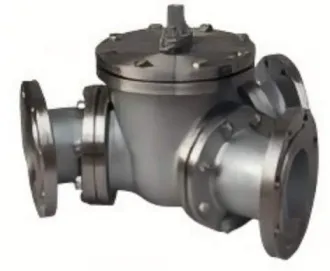 Biphasic steel Y-type three-way ball valve, Y-type three-way ball valve, three-way ball valve, ball valve