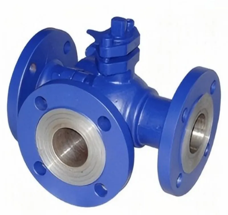 L-shaped three-way ball valve, three-way ball valve, ball valve