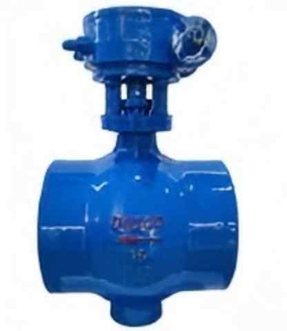 Welding eccentric hemispherical valve, eccentric hemispherical valve, welded ball valve