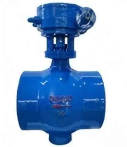 Welding eccentric hemispherical valve, eccentric hemispherical valve, welded ball valve