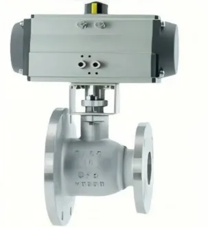 Pneumatic variable diameter ball valve, variable diameter ball valve, pneumatic ball valve