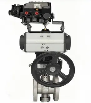 Pneumatic belt manual V type ball valve, manual V type ball valve,V type ball valve, ball valve
