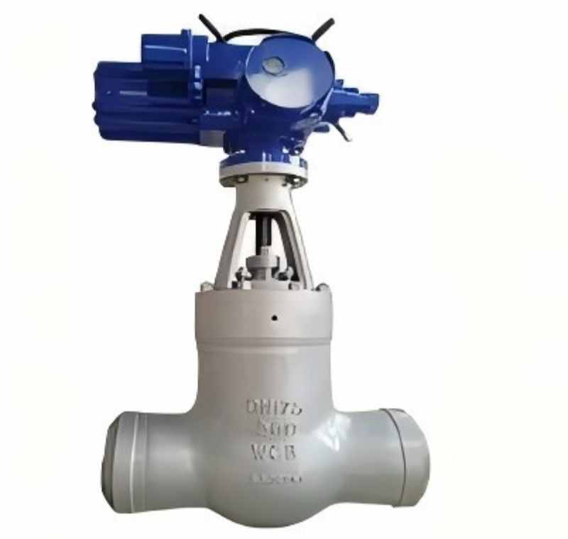 Electric welding gate valve, welded gate valve, gate valve