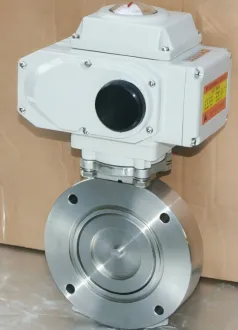 Electric vacuum butterfly valve, vacuum butterfly valve, butterfly valve