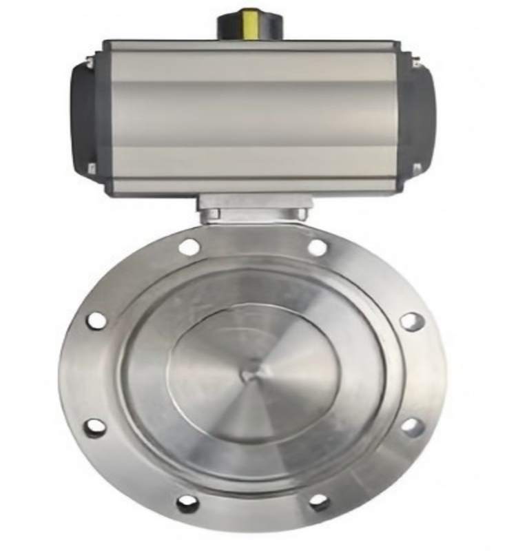 GIQ pneumatic high vacuum butterfly valve, vacuum butterfly valve, pneumatic butterfly valve