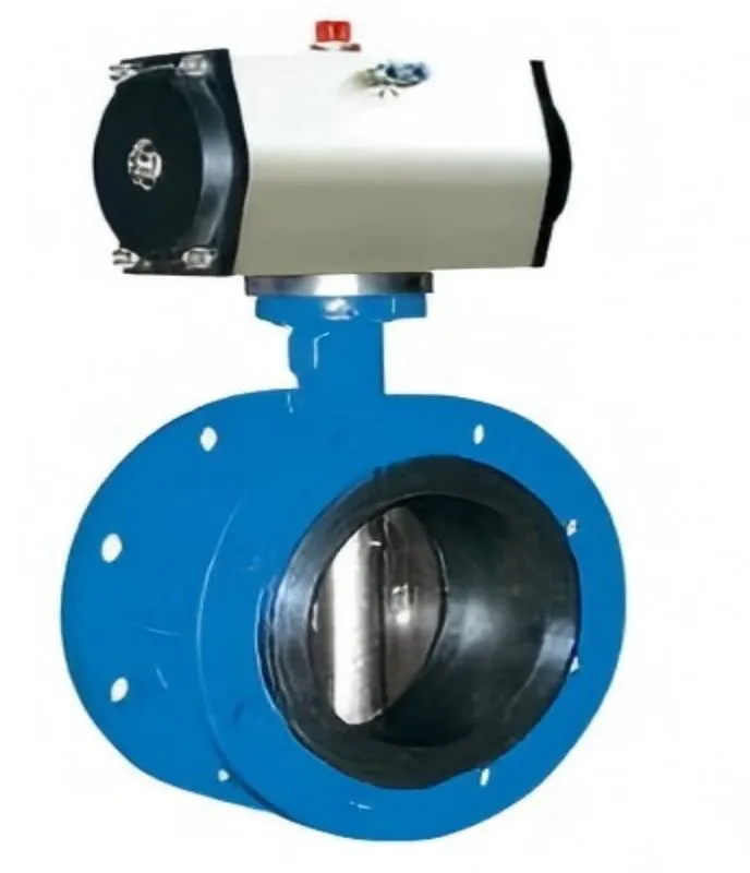 D641X pneumatic flanged soft seal butterfly valve, flanged soft seal butterfly valve, pneumatic butterfly valve, butterfly valve