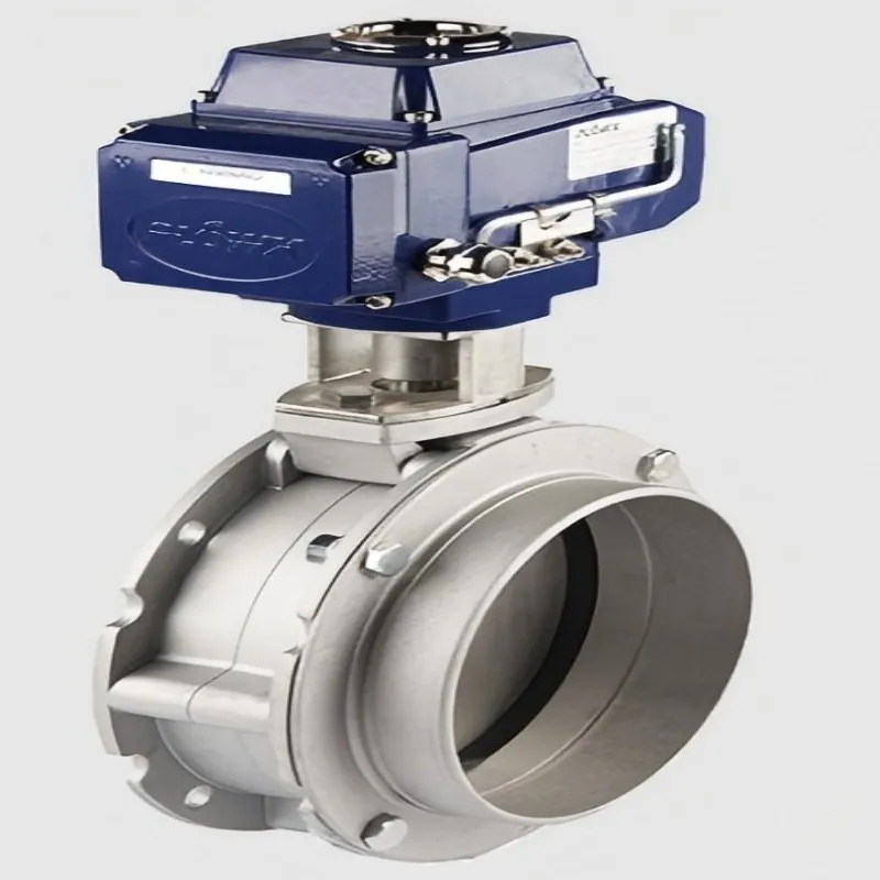 Electric single flange powder butterfly valve, single flange powder butterfly valve, powder butterfly valve