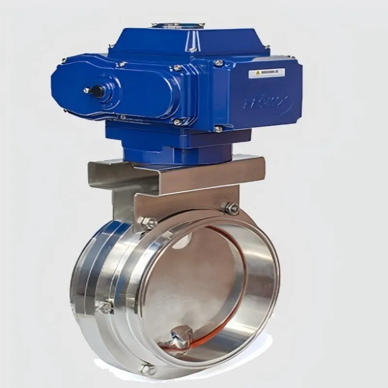 Electric sanitary clamp butterfly valve, sanitary clamp butterfly valve, clamp butterfly valve, electric butterfly valve