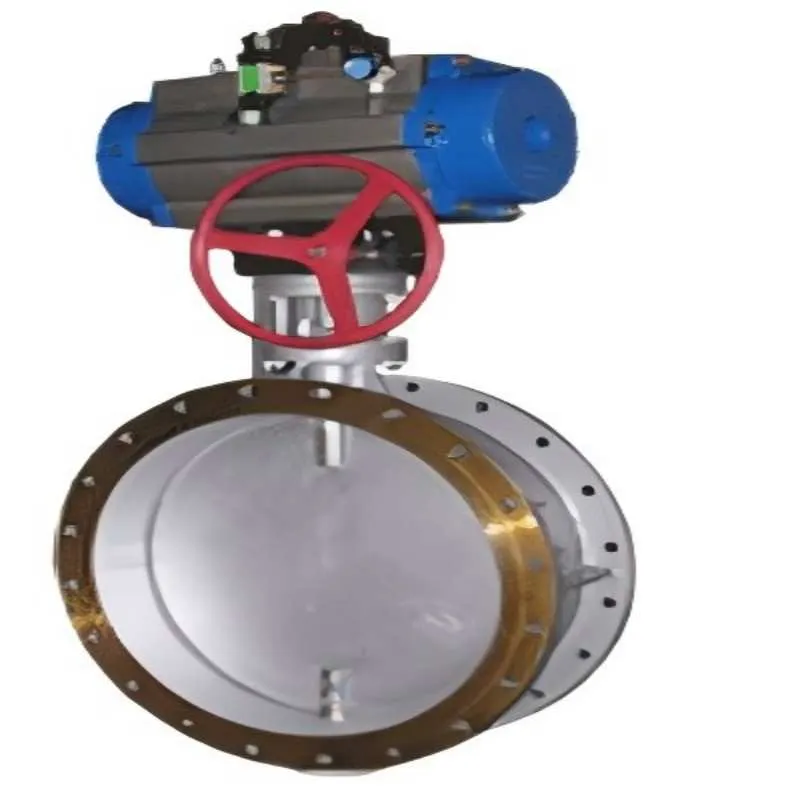 Flanged ventilation type butterfly valve, ventilation type butterfly valve, butterfly valve