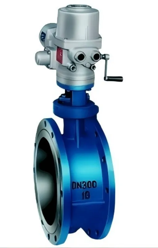 Electric flanged butterfly valve, flanged butterfly valve, butterfly valve