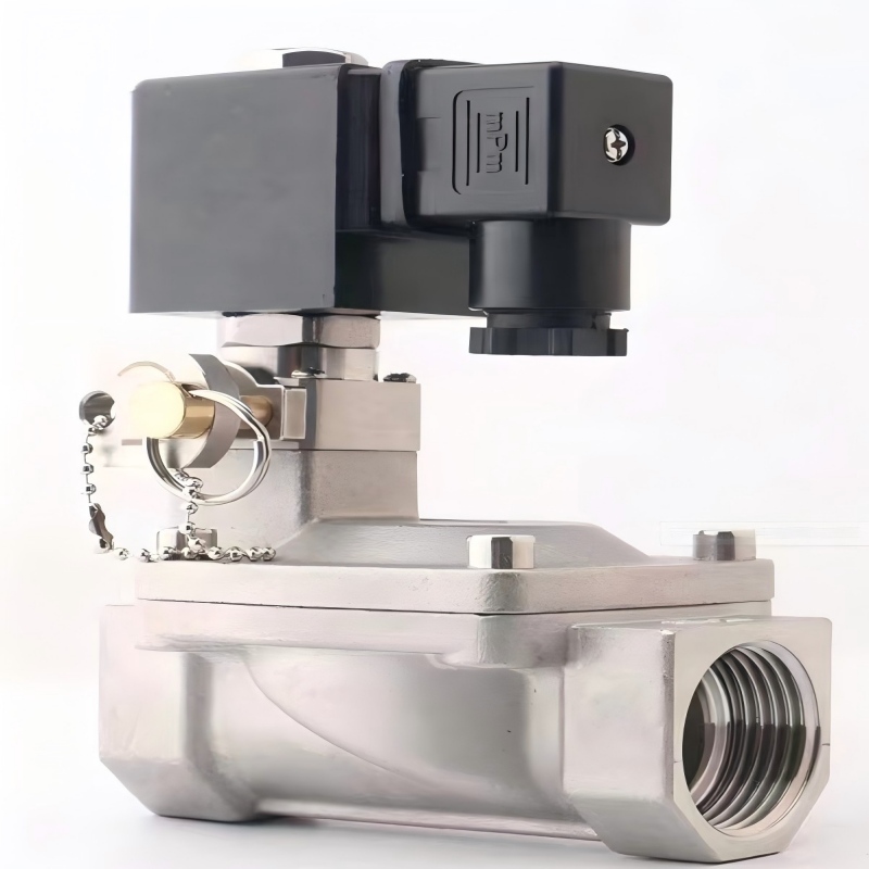 With manual control solenoid valve, control solenoid valve, solenoid valve