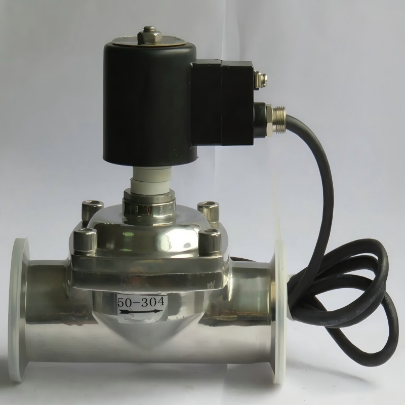 Sanitary grade solenoid valve, solenoid valve