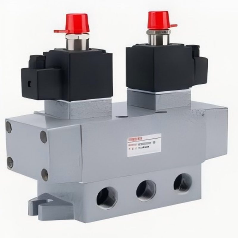 Dual-control solenoid valve, solenoid valve