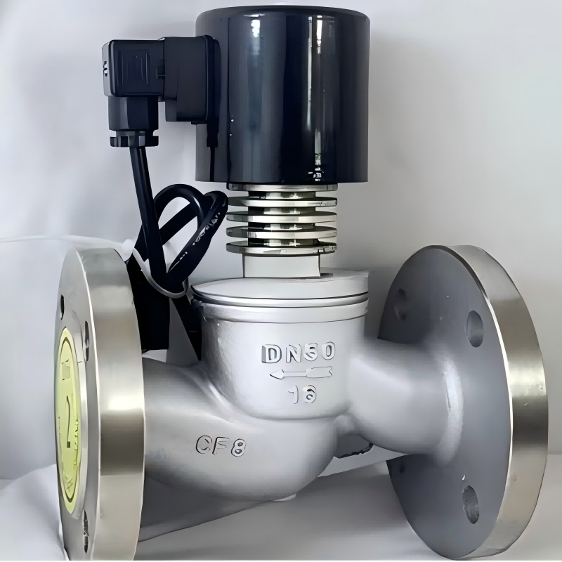 Ultra-high temperature solenoid valve, solenoid valve