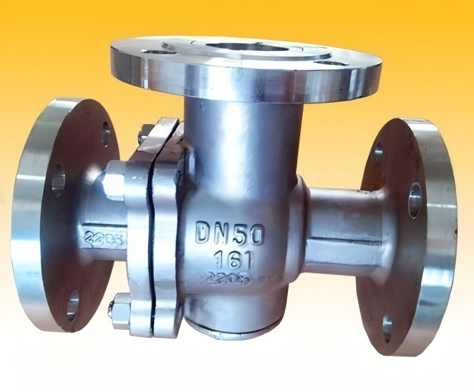 Two - phase steel three - way ball valve, three - way ball valve, two - phase steel three - way ball valve