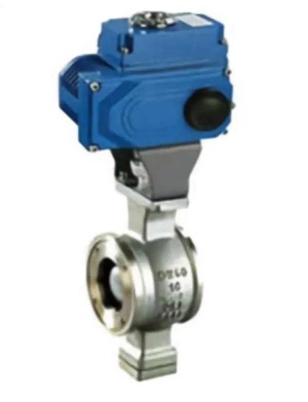 Electric regulating ball valve, regulating ball valve, electric ball valve