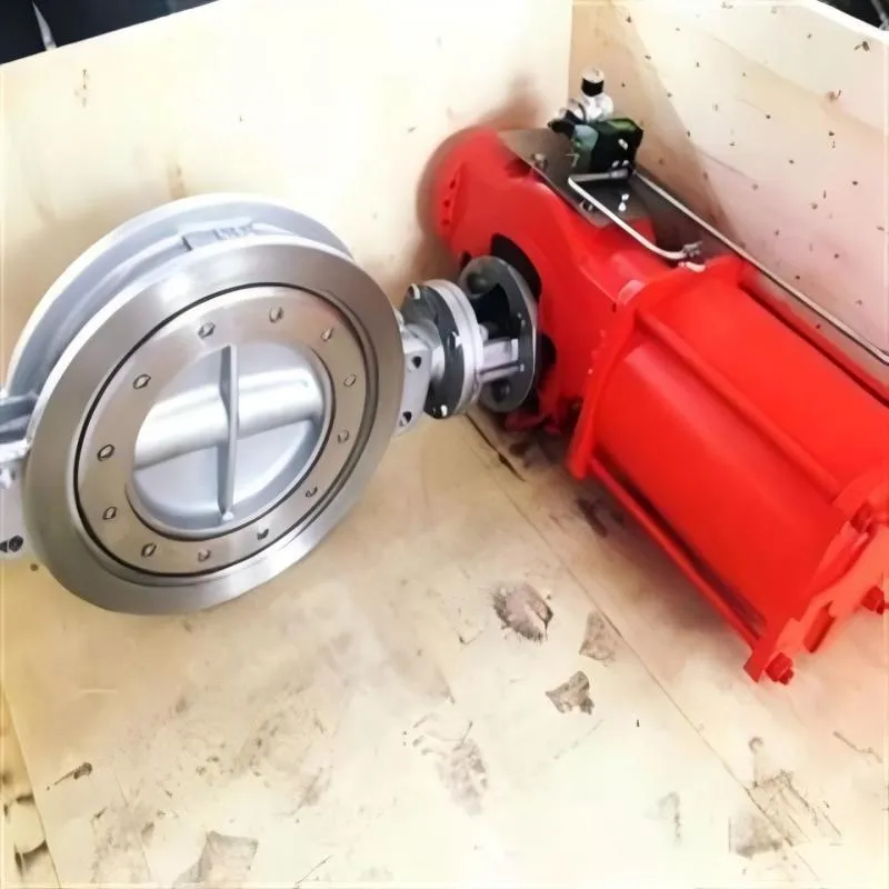 Stainless steel pneumatic three eccentric butterfly valve, pneumatic three eccentric butterfly valve, butterfly valve