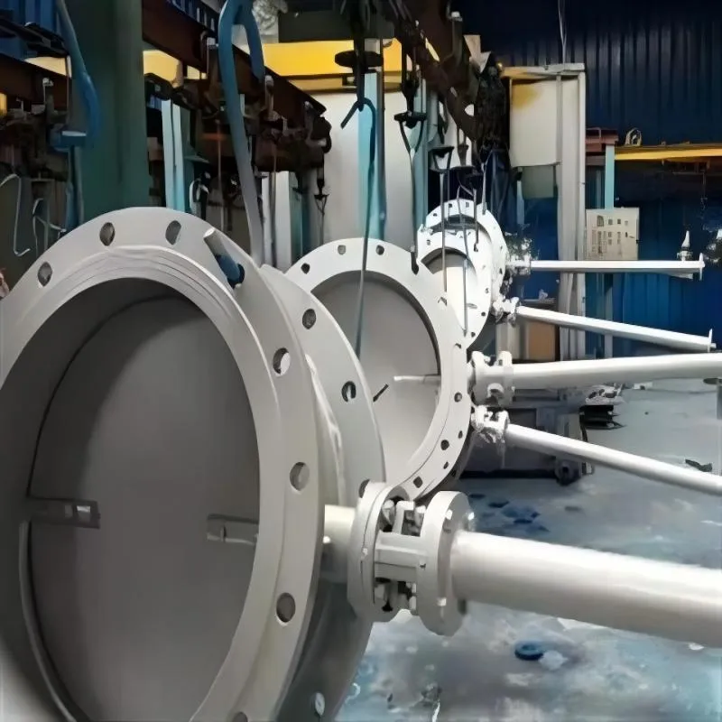 Extended rod flue gas ventilation butterfly valve, flue gas ventilation butterfly valve, extended rod butterfly valve