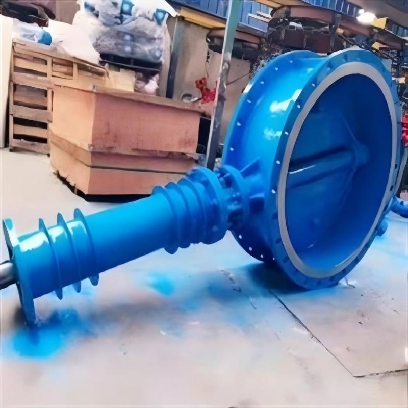 Extended rod high-temperature butterfly valve, high-temperature butterfly valve, extended rod butterfly valve
