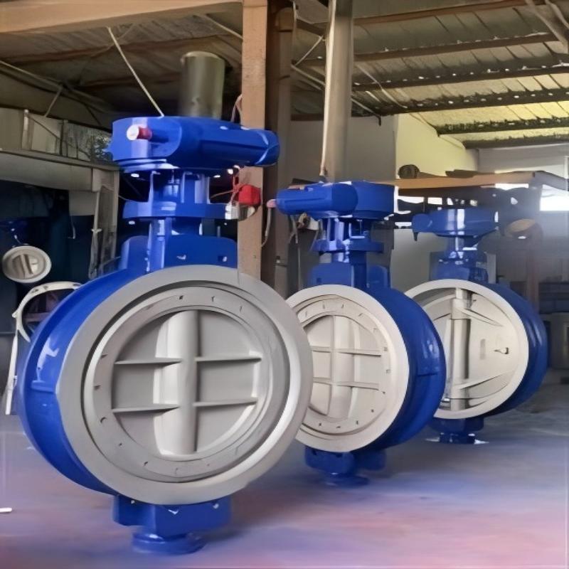 Three-bias double-seated butterfly valve, double-seated butterfly valve, three-bias butterfly valve