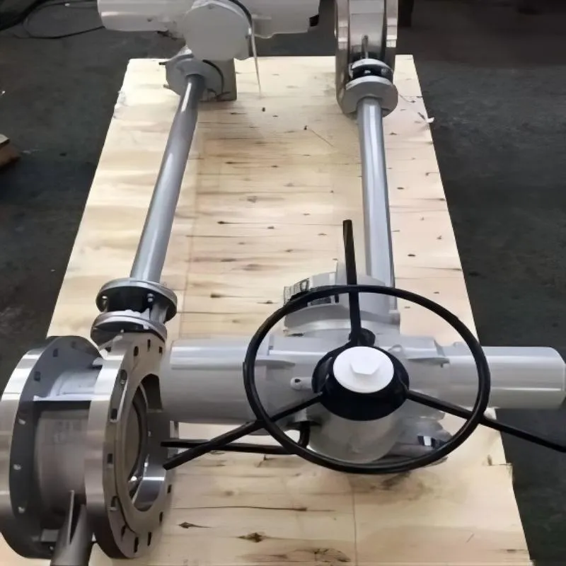 Electric flange extension rod butterfly valve, flange extension rod butterfly valve, extension rod butterfly valve