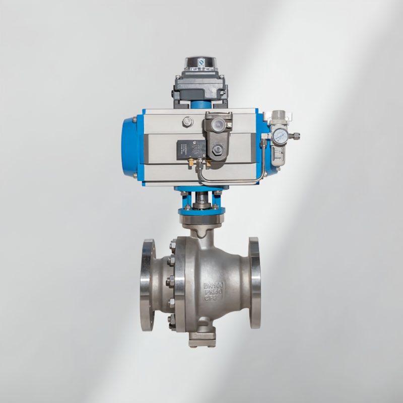 Stainless steel fixed ball valve (pneumatic), fixed ball valve