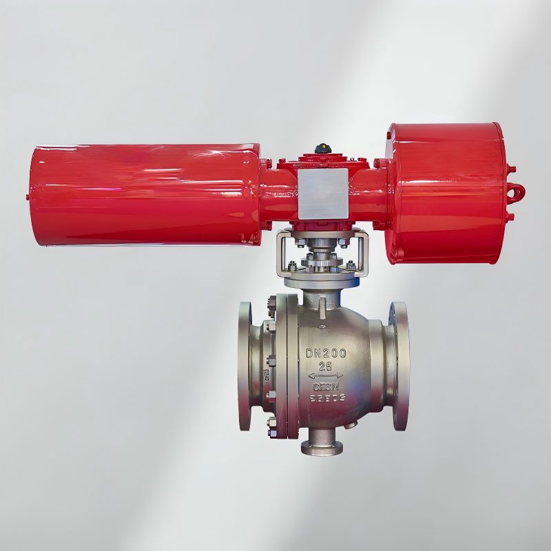 Fixed cast steel ball valve (pneumatic), fixed cast steel ball valve, cast steel ball valve