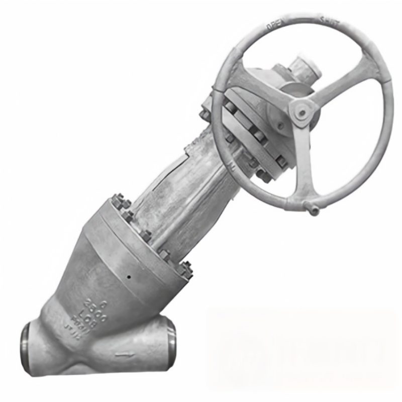 Power station Y type globe valve, Y type globe valve, power station globe valve,