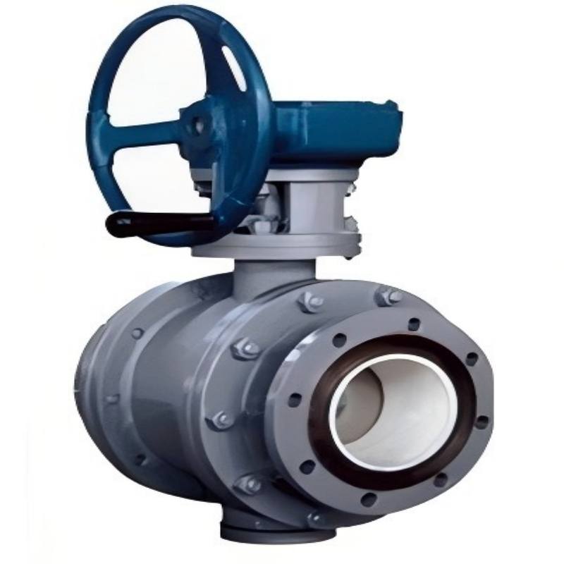 Fixed wear-resistant ceramic ball valve, wear-resistant ceramic ball valve